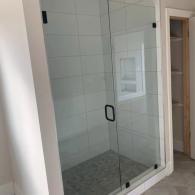 Modern custom glass shower